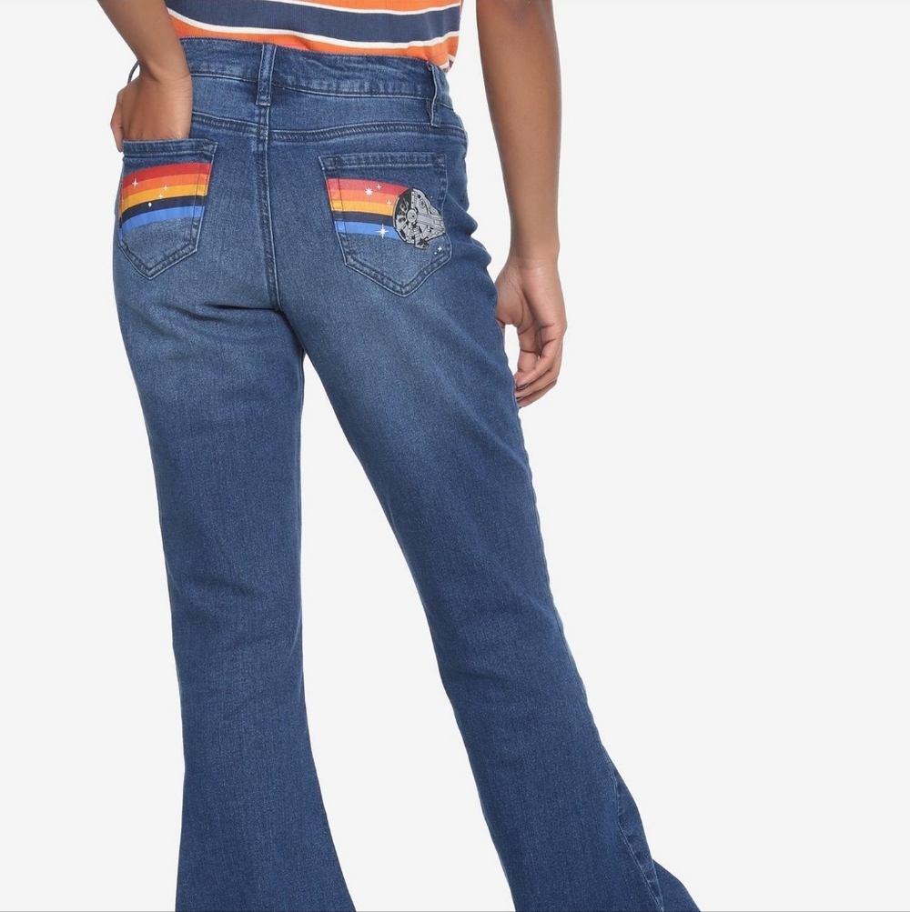 Her Universe Star Wars Solo Bell Bottom Jeans Sz 13